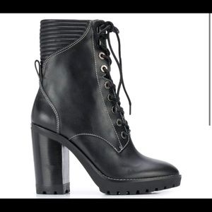Michael kors bastian heel combat boot size 37